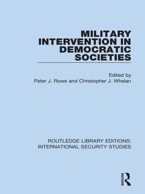 cover image of Military Intervention in Democratic Societies